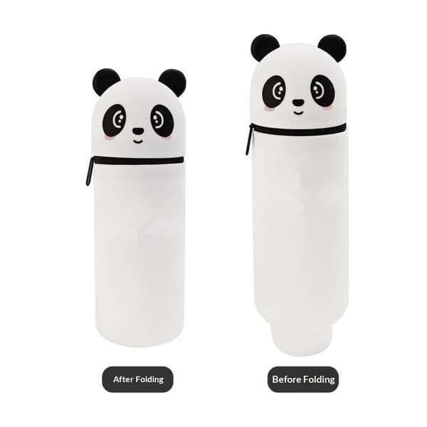 1 stk e Panda Blyantpenalhus i Silikone White