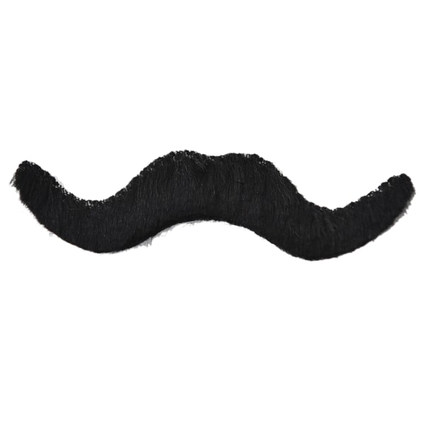 12PCS Set Män Svart Fake Mustasch Mustasch Roligt skägg