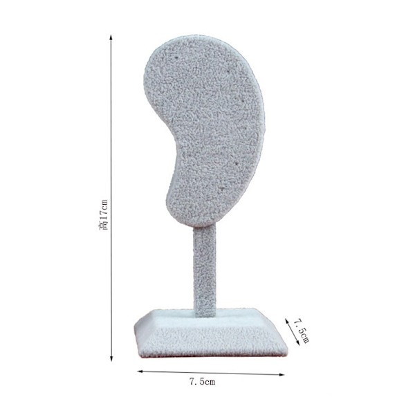 Mode øreringe Display Stand Øreformet Øre Clip Stud smykker Gray