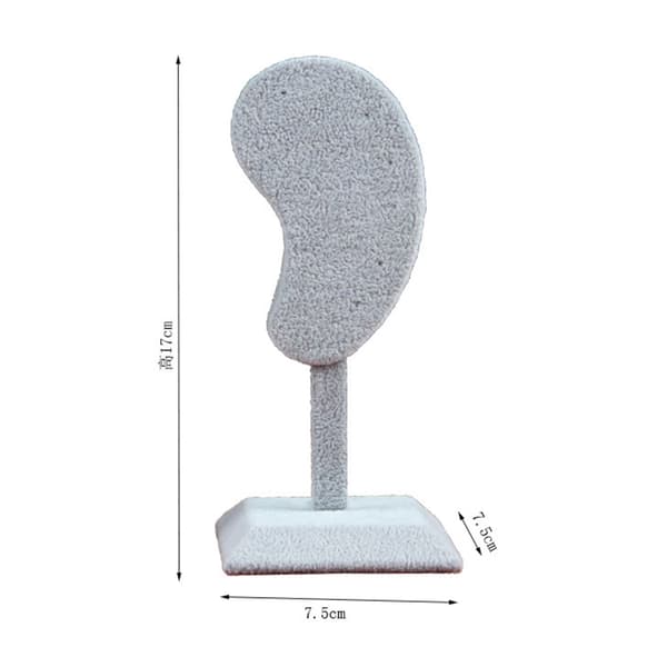 Mode örhängen Display Stand Öronformade öronklämma Stud Smycken Gray