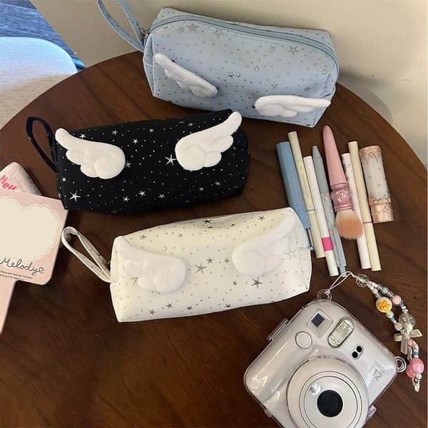Print Wings Star Dots Penalhus Y2k Desktop Storage n Style P A5