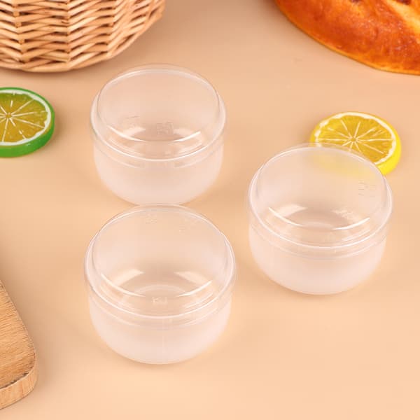10 set transparenta bakformar för pudding  Karamellpuddingbägare w Transparent