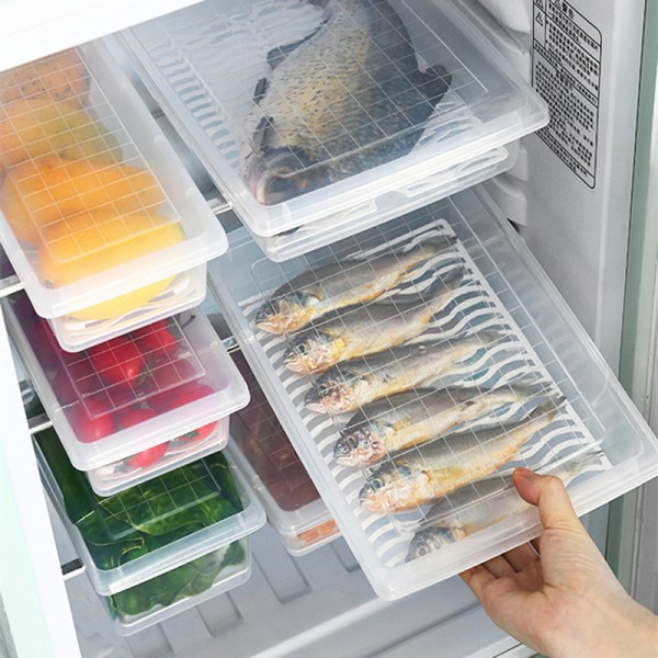 Kjøleskap Fish Drip Box Kjøkken Klassifisering Oppbevaringsboks F S