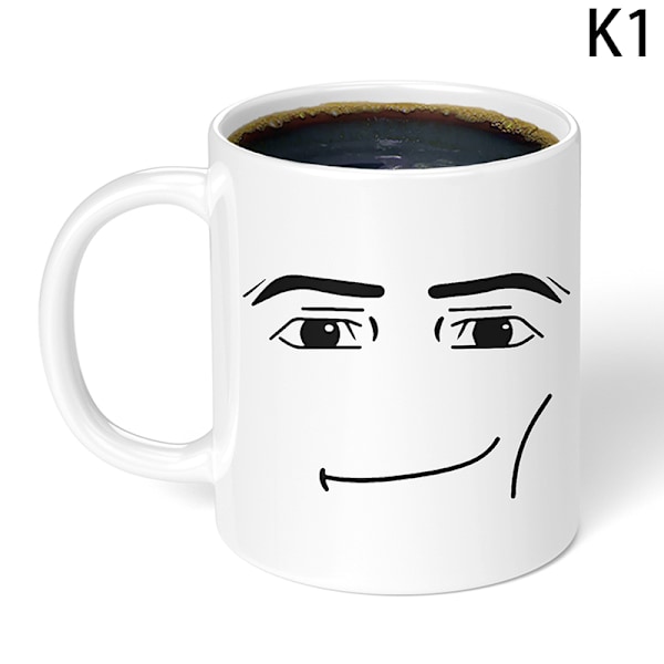 Spilinspireret mandsansigt krus sjovt mænd eller kvinder ansigter kaffekrus 1