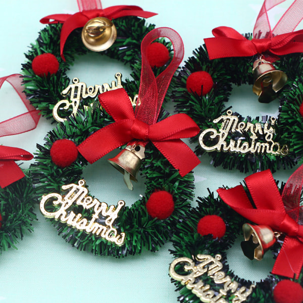 Dukkehus Miniatyr Christmas Garland Wreath Model DIY Accessor