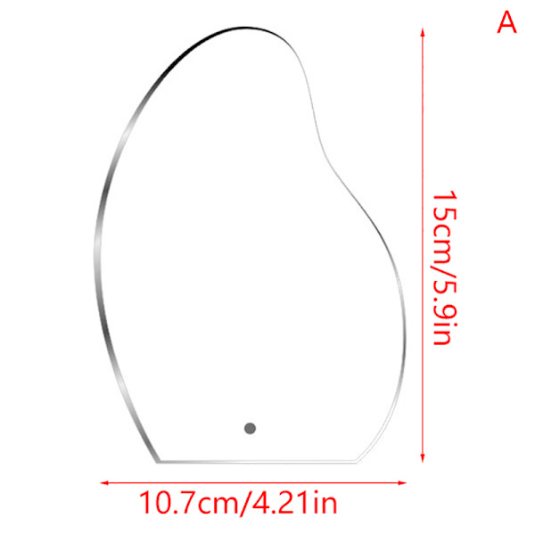 Akryl Nail Art Display Irregular Board Transparent Nail Art S A