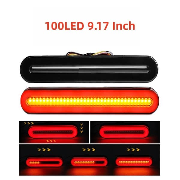2 stk LED bakbremselys LED 12V 24V Bilbaklys Lastebilblinklys A2