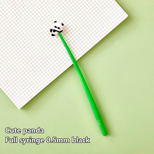 Cartoon e Panda Gel Pen Kawaii 0,5 mm Black Ink Neutral Pens Stu A2