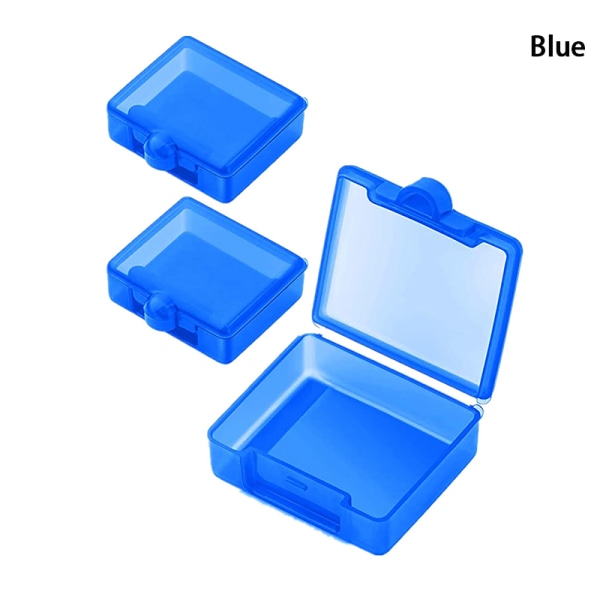 3 stk Pill Tablet Box Organizer Medisinholder Oppbevaringssmykker Blue