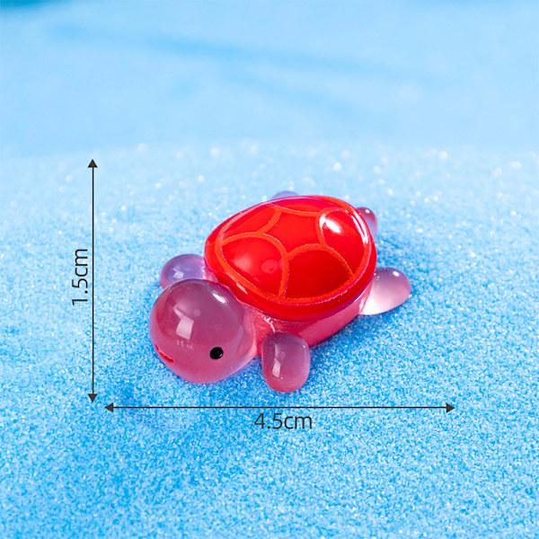 Cartoon Resin Luminous Turtle Ornament Cartoon Aquarium Fish Ta 8