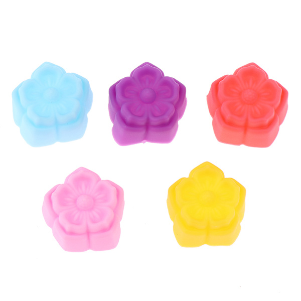 10st Silikon Cupcake Form DIY Orkidé Form Tårta Muffins bakning 1