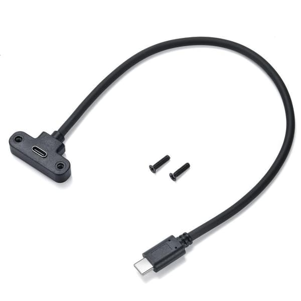 652F Rask og data USB C-forlengelseskabel med panelmontering hann