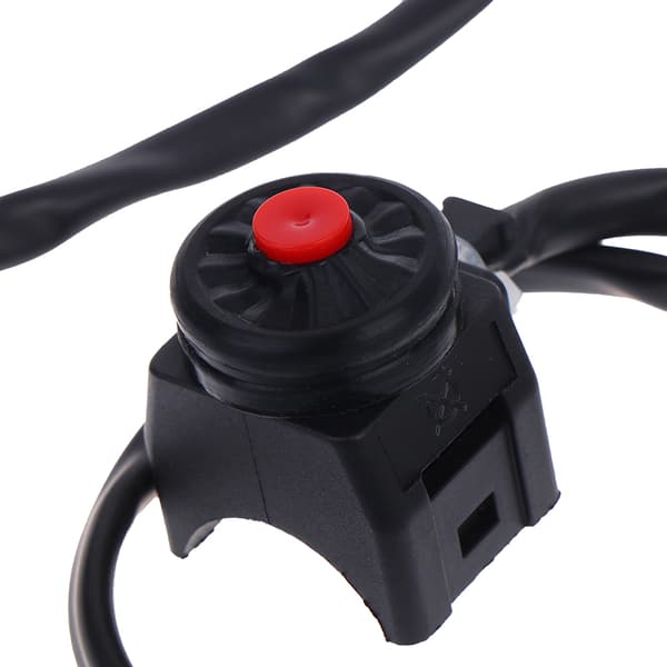 Motorsykkel Kill Switch Trykknapp Horn Startkontrollbryter Red
