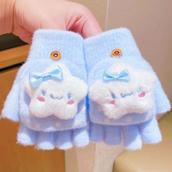 Børne tegneserie Sanrio Vinter e Handsker Halvfingerklap Port A2