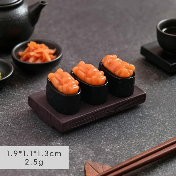 10 kpl Mini Sushi-malli Lohimäti Makea Katkarapu DIY Nukkekoti D A3
