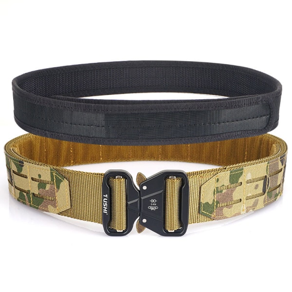 Tactical 2 Inch Combat Belt Quick Release Spänne MOLLE Jakt A L