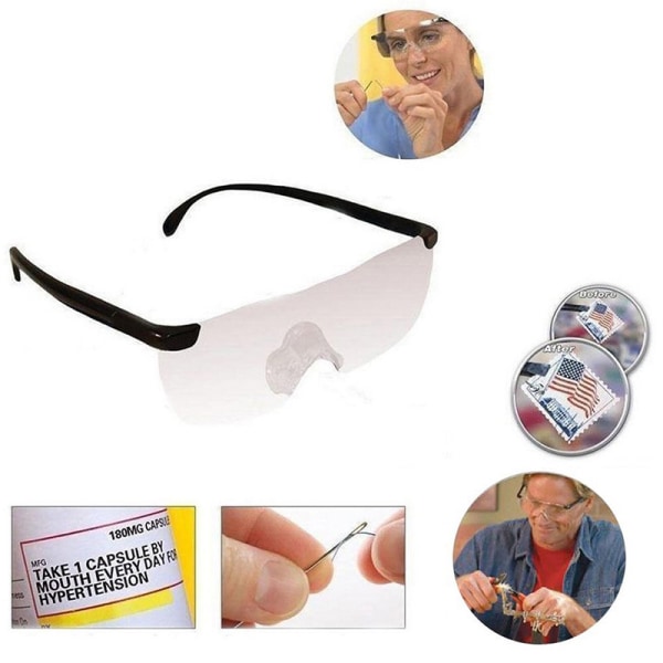 250 graders forstørrelsesglas Eyewear Presbyopiske briller Forstørrelsesglas A2