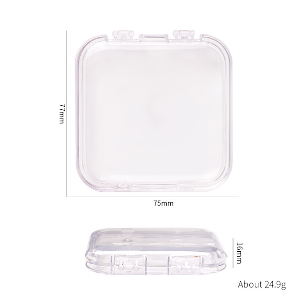 Akryl False Nail Storage Box Smycken Presentbox för DIY Press-o Transparent