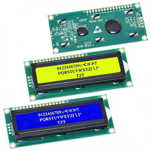 1 kpl LCD1602-moduuli sinivihreä 16x2-merkkisen LCD-näytön moduuli A1