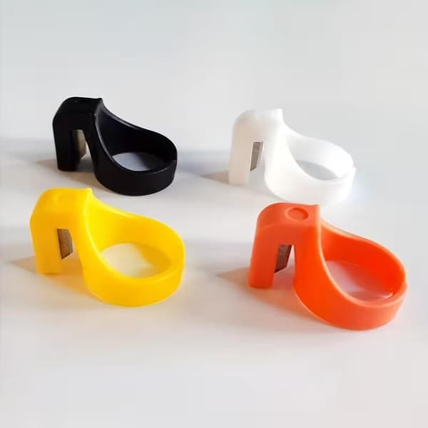 5 stk. fingerblad håndverk plast fingerbøl syring tråd kutter random color 5pcs