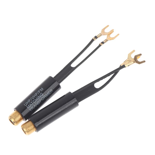 2/5/10 stk 75 Ohm til 300 Ohm adapter UHF VHF FM antennetransformator 10pcs