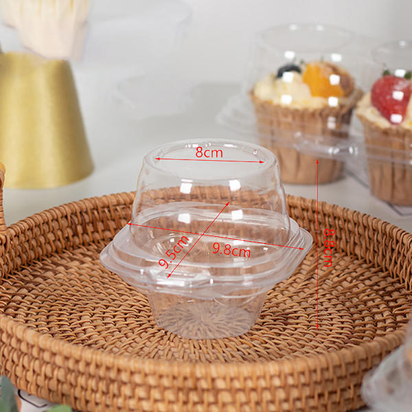 20 st transparenta stapelbara cupcake-behållare cupcake-bärare C 2