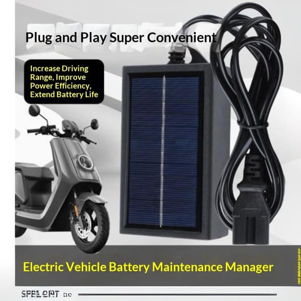Solcellsbatteriladdare med 12V till 148V kompatibilitet Effektiv