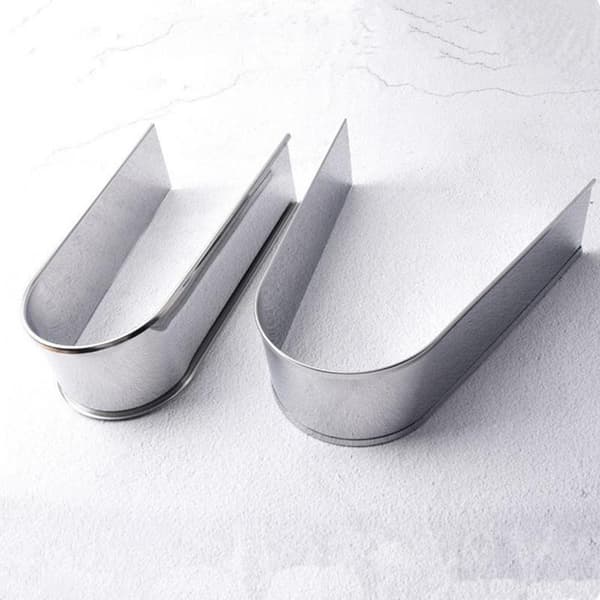 Justerbar Oval Kakeringform i Rustfritt Stål for Mousse Bakverk