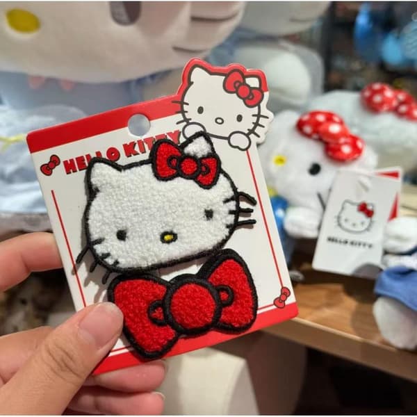 2 st Kawaii KT Katt Hårnål Tecknad Flicka Lugg Sidoklämma HelloKi A2