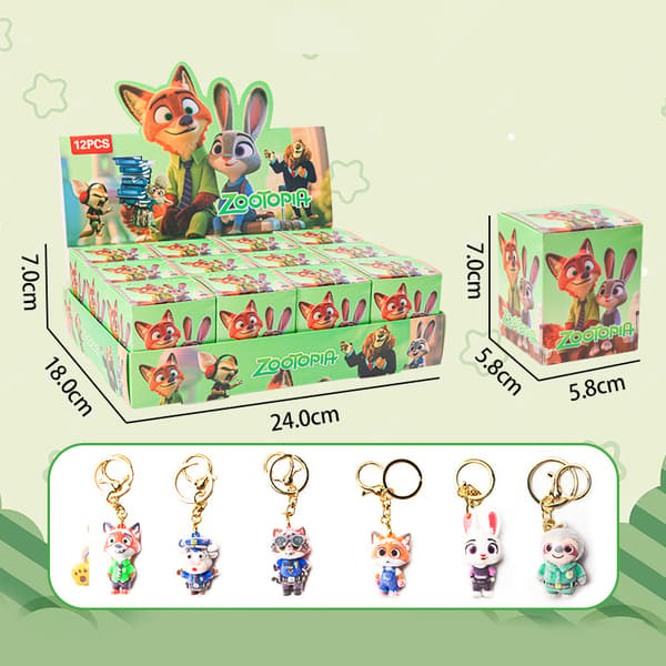 1/6/12 stk. Zootopia-serien e Judy Hopps Nick Wilde Nick Blind Bo A1