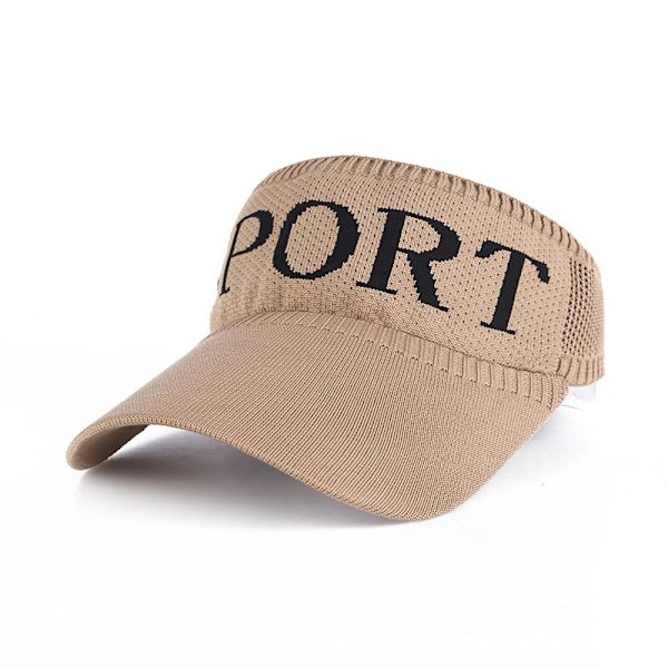 Kvinner Dame brev Sommer Tom Topp Strandhette Ensfarget lue Khaki
