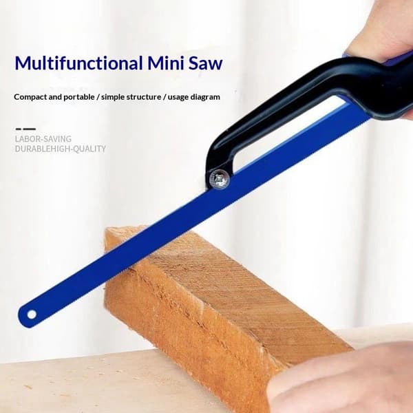 1PC Mini Sav Blå Justerbar Baufil Træbearbejdningssav Bærbar H 2pcs