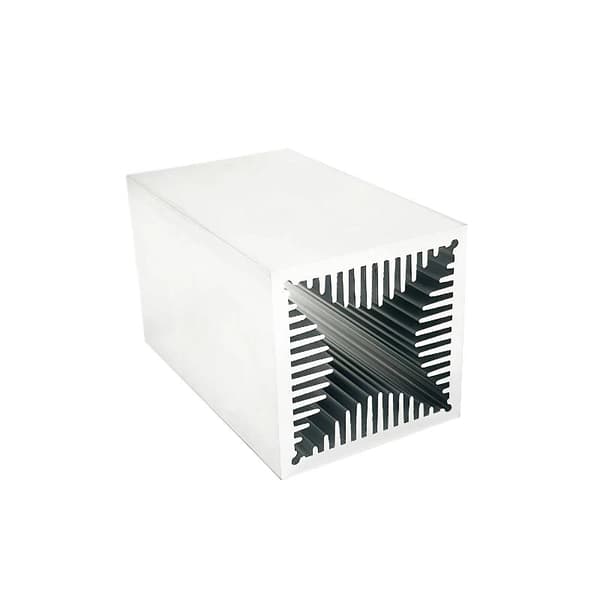 1 stk. 6063 aluminiumsprofil højeffekt luftkølet køleplade vind L100 x W60 x H60