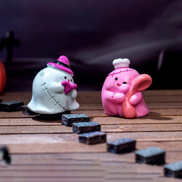 Mini Halloween-statue, mikrolandskapsdekorasjon, bilinstrumentpanel A6