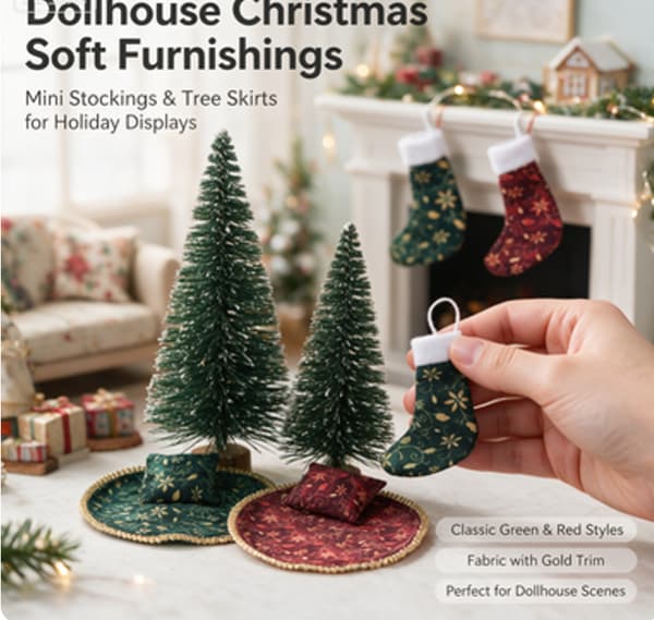 Mini julstrumpa set Green