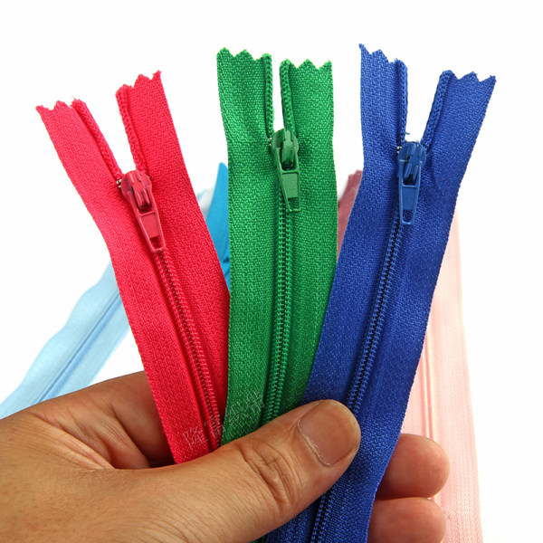 4 st Längd 20cm Closed End Colorful #3 Nylon Coil Zips Garme Beige 4PCS