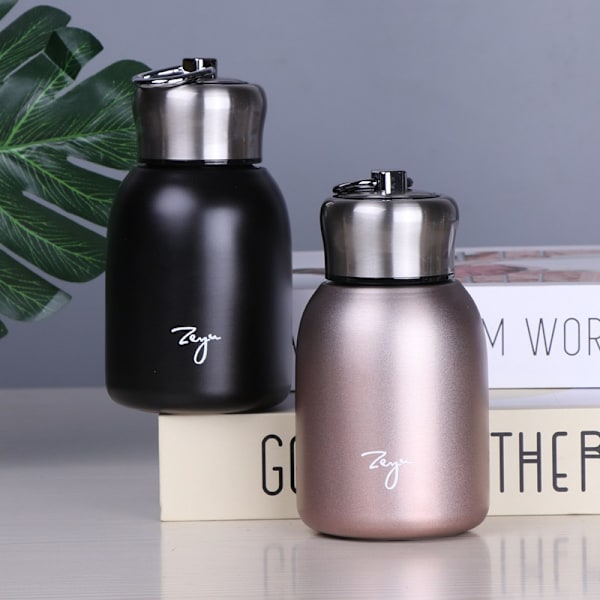 Mini kaffetermos bärbar resevattenflaska isolerad termos Green