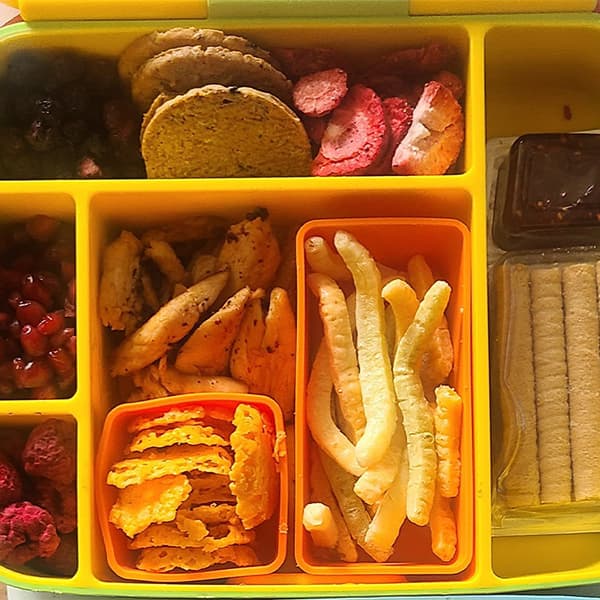 1 st silikontillbehör sushiförvaringsfoder mjuk lunchlåda Purple L
