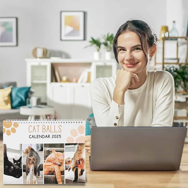 Katte Numser 2026 For Katteelskere Sjov Katte Kalender A4