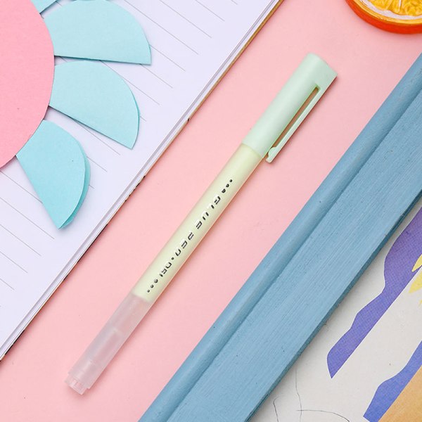 Solid Glue Stick Pen Form Candy Color Hurtigtørkende High Viscos Green