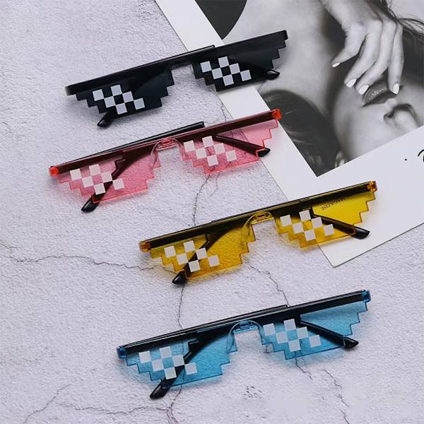 UUSI Design Funny Mosaic aurinkolasit Thug Life aurinkolasit Pixel A2