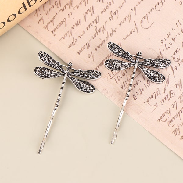 Vintage Dragonfly Hairpin Retro Tyylikäs sivuhiusklipsi naisille