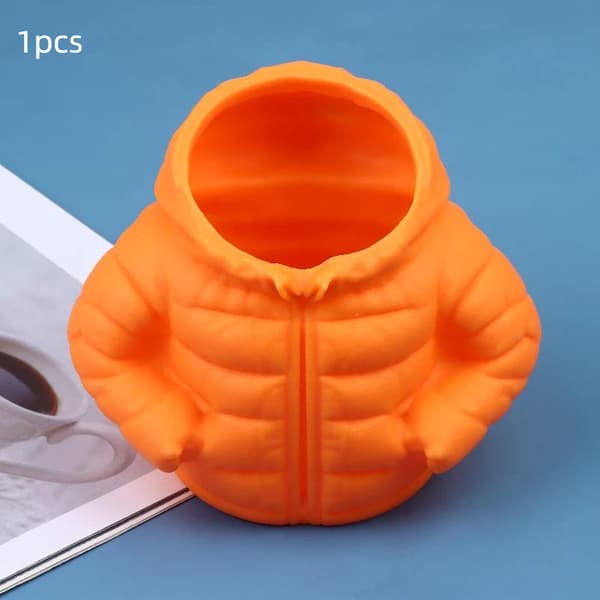 Ny dunjakke penneholder til klasseværelsesborde Elevbord A Orange 1PCS