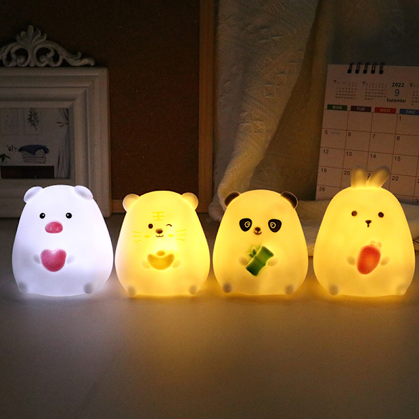 Kawaii Nattlampe Bunny Lamp Kreativ Nattlampe Skrivebord Bunny Des A3