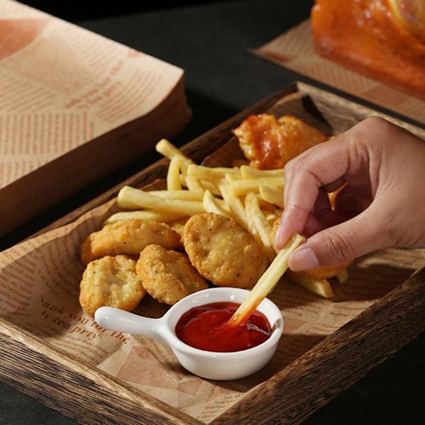 50 stk Bagepakke Pakke Fedtfast Papirpose Sandwich Donut A3