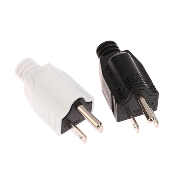 Aftageligt stik 5-15P AC Elektrisk Power Hanstik Adapter White