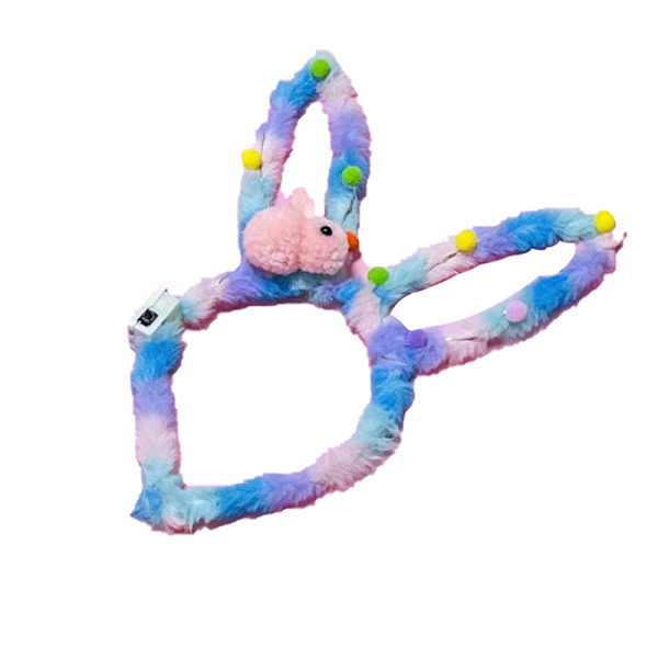 1 STK New Plush Glow Glow Ball Hårbånd Party Plysj Glow Headwe A