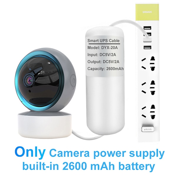 Avbrottsfri power Mini Ups Batteri Backup Monitor St White