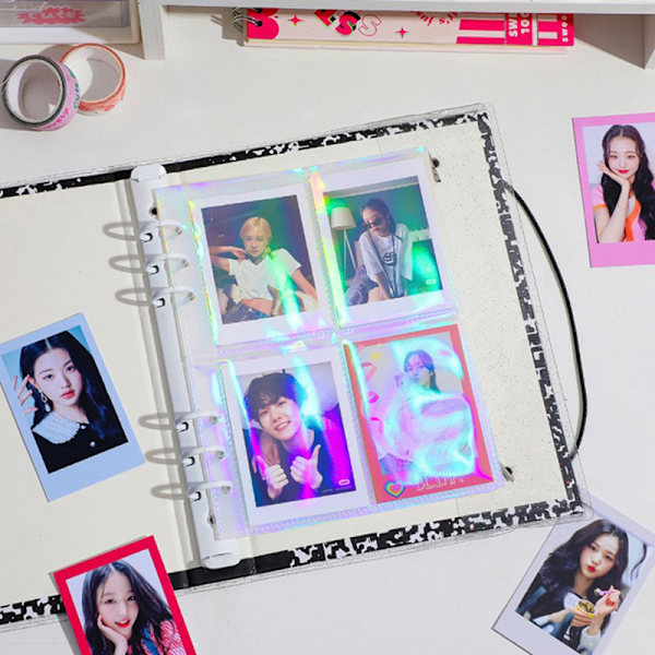 A5 Perm Sleeves 1P 2P 4P Transparent Fotoalbum Perm Refil Four grids