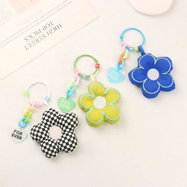 Sakura Fabric Flower Keychain Korut Lanyard Car Bag avaimenperä C